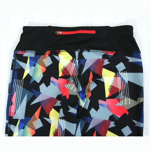 NEW Crivit Workout Athletic Active Leggings Pants Stretch Bright Abstract - Sm - Picture 6 of 7
